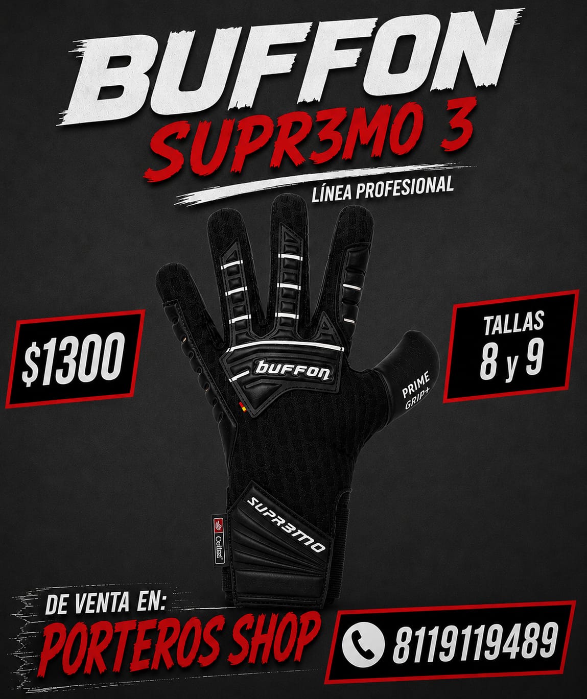 Guante Supr3mo 3 | Profesional Adulto